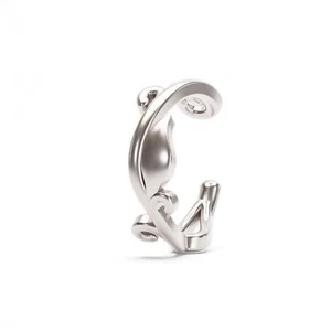 Brazalete de plata esterlina inspirado en la naturaleza, joyería ajustable hecha a mano regalo raro - Imagen 1 de 3