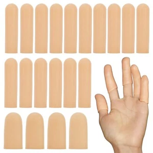 20 PCS Gel Finger Cots,Silicone Finger Protectors, Thumb Protector Covers - Picture 1 of 6