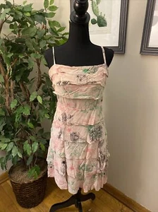 Damen BCBG Maxazria rosa Spaghettiträgerkleid Größe 8 – WUNDERSCHÖN - Bild 1 von 5
