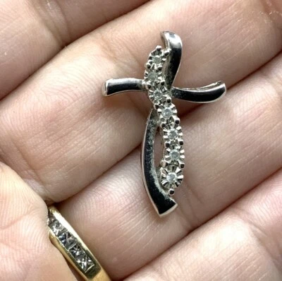 925 Пробы родия покрытием религиозный крест надпись OTC религиозный кулон - Изображение 1 из 4