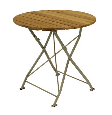 Gartentisch Klapptisch Biergartenmöbel Gartenmöbel Tisch BAD TÖLZ 77cm rund - Bild 1 von 4