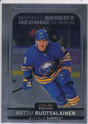 arttu ruotsalainen, Buffalo Sabres 2021-22 platinum marquee rookies #219 - Image 1 of 2
