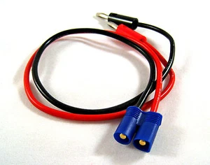 EC3 Male Charging Connector to 4mm Banana Plug Cable LiPo Battery - US Seller F4 - Picture 1 of 3