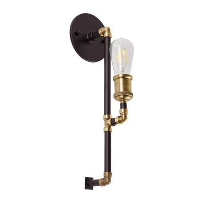 Aplique de pared Forte Lighting 7116-01 Piper - negro Foto 1 de 4