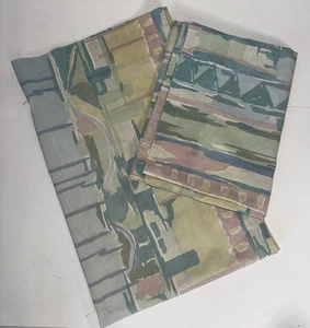 2) VINTAGE DAN RIVERS STANDARD KISSENBEZÜGE BEMALT PASTELLFARBEN BLAU GRÜN ROSA - Bild 1 von 1