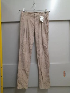 Zara beige straight leg corduroy trousers - Picture 1 of 3