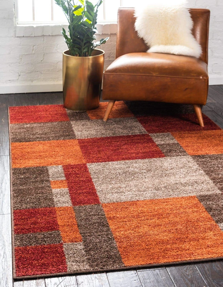 Autumn Collection Modern Contemporary Casual Abstract Area Rug, 5' 3" x 8', M... - Image 1 of 4