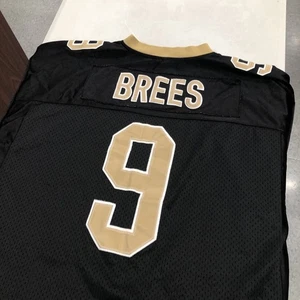 Autentica maglia Reebok NFL Saints Drew Brees 9 attrezzatura Onfield da uomo taglia 54 - Foto 1 di 17