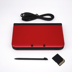 Nintendo 3DS XL LL Blue Console w/  Charger + SD Card + Stylus (USA Seller) READ