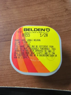 Belden 8055 30 Awg Red Magnet Wire Single 1/2 LB  - Image 1 of 4