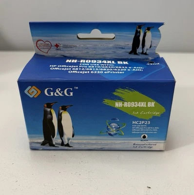 Cartucho de tinta G&G NH-R0934XL BK GC2P23 HP Officejet Pro Foto 1 de 4