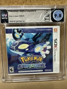 POKEMON ALPHA SAPPHIRE - Nintendo 3DS - EE. UU. Primera impresión - WATA grado 9,8 A++ - Imagen 1 de 2
