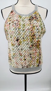 Camiseta sin mangas Banana Republic multicolor palomitas de maíz panel frontal rizo trasero y corbata L - Imagen 1 de 22