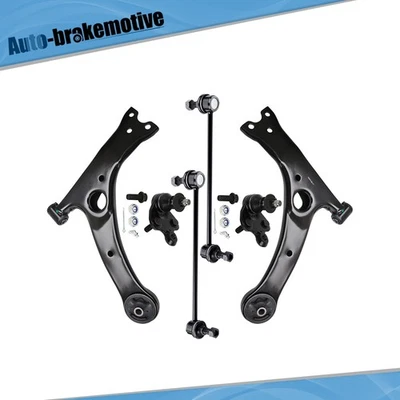 6x Brazo de control inferior delantero y rótulas barra estabilizadora para Toyota Prius 2004-2009 Foto 1 de 4