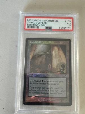 MTG: Torment: Cabal Coffers (Foil) - Graded PSA NM 7 - Image 1 of 2