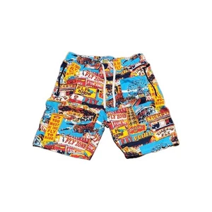 Pantalones Cortos Born Fly Para Hombres Algodón Estampado Completo con Cordón X-Grandes Verano Piscina LEER - Imagen 1 de 9