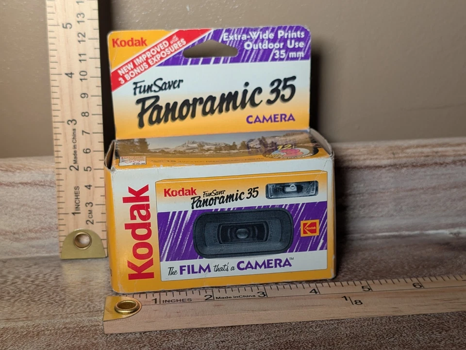 Film Camera Kodak Fun Saver Panoramic 15/400 35mm Vintage Disposable old school