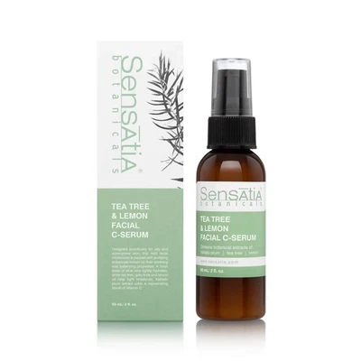 Sensatia Botanicals Tea Tree Lemon C-Serum 60ml Oily Acne-Prone Skin Calming - Image 1 of 3