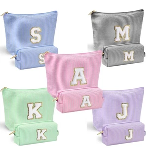 Bolso de Maquillaje Personalizado Monograma Cosmético Bolsa de Viaje Niñas Amiga Esposa Mamá Regalos - Imagen 1 de 44