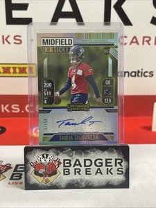 Boleto de fútbol americano Contenders 2024 Taulia Tagovailoa novato mediocampo automático/50 - Imagen 1 de 2