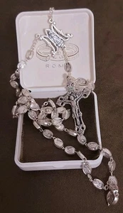 Rosenkranz Vintage-echt Silber Gebetskette Jesus Kette Inri aus Roma... - Bild 1 von 19