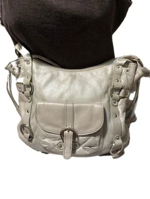 Bolso de hombro de cuero genuino para mujer Michael Rome Designs Foto 1 de 4