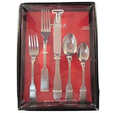 Towle Hammersmith 18/10 Stainless Steel 45pc. Flatware Set (Service for Eight) - Image 1 of 4