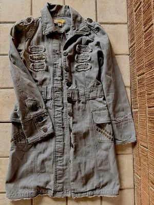 Gabardina de tul para mujer talla pequeña 100 % algodón Foto 1 de 4