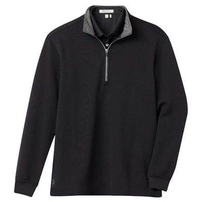 Pullover de golf negro con cremallera óptica recta para hombre - SP25 NUEVO Foto 1 de 4