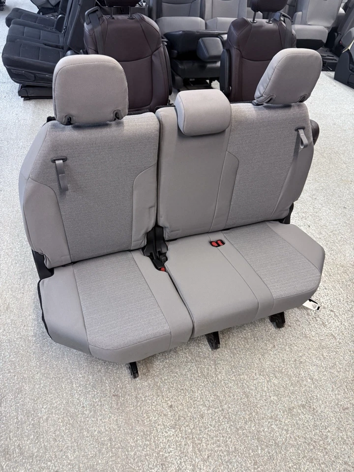 Toyota Sienna 2021-2025  3rd Third Row Seats Light Gray Cloth NEW TAKEOUTS - Image 1 of 1