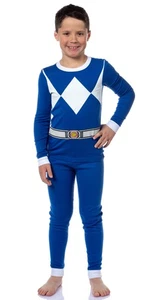 Power Rangers Jungen rot Ranger klassische Figur Kostüm Schlaf Pyjama Set - Bild 1 von 23