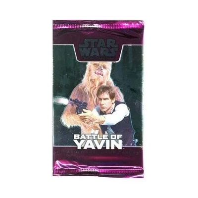 STAR WARS FREE BATTLE OF YAVIN BOOSTER + YOUR POWERS ARE WEAK FOIL NM scratches - Image 1 of 2