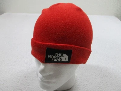 Sombrero The North Face Gorro Puño Parche Logo Para Hombre Talla Única Rojo Tejido Invierno Cálido Foto 1 de 4