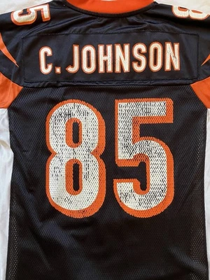 Camiseta Chad Johnson #85 Cincinnati Bengals NFL adulto pequeña Foto 1 de 4