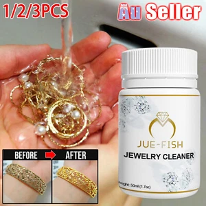 Jewelry Cleaner Liquid Silver Gold Jewelry Care Cleaning Solution Earring, Ring - Picture 1 of 12