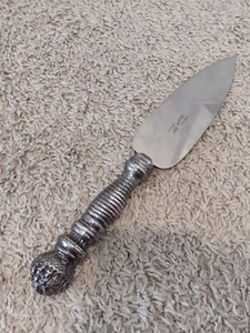 Sterling Silver Handle Pie Cake Server Ornate Repousse Jerusalem City - Picture 1 of 11