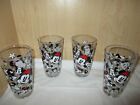 Disney All Over - Mickey Mouse - 16 oz. Tumbler Glass - Set of 4