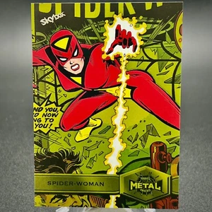Spider-Woman HS #187 Gold Yellow Parallel - 2021 Skybox Marvel Metal Universe - Picture 1 of 2