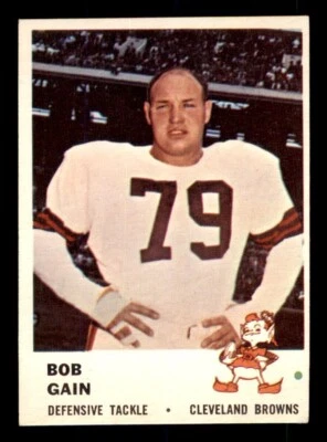 1961 Fleer Football #19 Bob Gain EX *e1 - Image 1 of 2