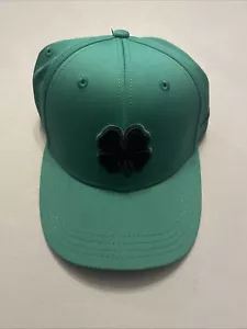 Black Clover Live Lucky Premium Clover Green Fitted Flex S/M Golf Hat Cap - Picture 1 of 7