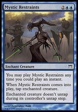 1x FOIL Mystic Restraints Champions of Kamigawa MtG Magic Blue Common 1 x1 Card