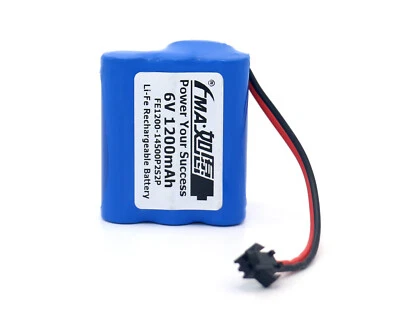 BA225030 FUB 9NM Home Alarm system GC87C Phone LiFePO4 Li-Fe 1200mAh 6V Battery - Image 1 of 4