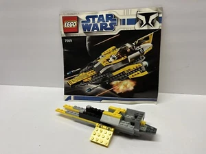 LEGO Star Wars: Anakin's Jedi Starfighter 7669 Incomplete Pieces + Instructions - Picture 1 of 3