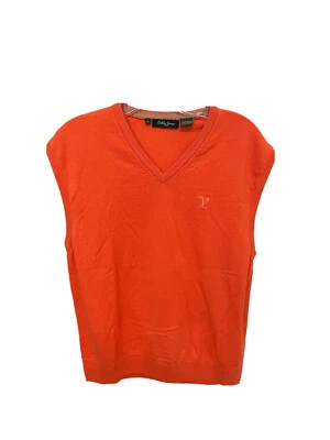 NWOT orange  Sz large The Vintage Club Indian Wells Bobby Jones  golf vest - Image 1 of 4