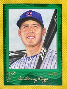 2017 Topps Gallery GREEN #140 Anthony Rizzo  /99