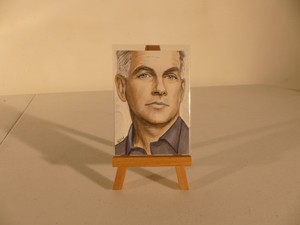 Original ACEO Sketch by Geri Centonze - NCIS - Leroy Gibbs - Mark Harmon