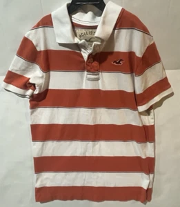 Hollister California Boys T-shirt Small Orange/White/Blue Made in China - Picture 1 of 8