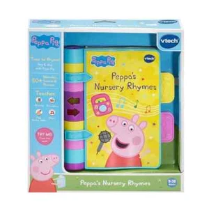 Libro de cuentos electrónico interactivo Vtech Peppa Pig Peppa's Nursery Rhymes NUEVO - Imagen 1 de 9