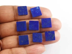 Calibrated Lapis Lazuli Square Both Side Flat Back 12x12mm To 20x20mm Gemstone - Imagen 1 de 3