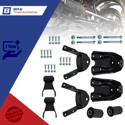 Kit de reparación de soporte de suspensión de grillete de resorte de hoja trasera para 88-97 Chevy GMC C1500 Foto 1 de 4